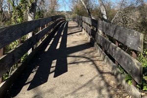 A wooden bridge in Carmel, CA