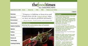 The Food Times website screenshot