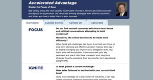 The Accelerated Advantage website screenshot