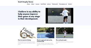 Scott Murphy Tennis website screenshot