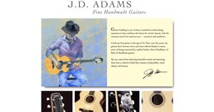 J.D. Adams Guitars website screenshot